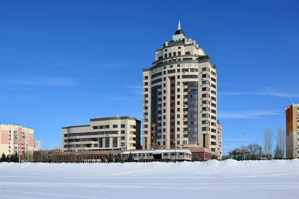 アスタナの冬の景色 カザフスタンの首都 エキスポ2017のホスト — ストック写真