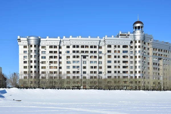 Zimní Pohled Astana Hlavní Město Kazachstánu Hostitel Expo 2017 — Stock fotografie