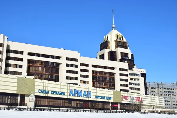 Téli Kilátással Astana Kazahsztán Fővárosa Házigazdája Expo 2017 — Stock Fotó
