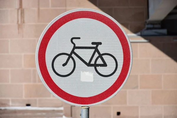 Fietsbord Straat — Stockfoto