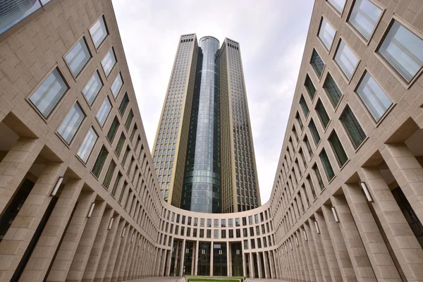 Felhőkarcolók, Frankfurt, Németország — Stock Fotó