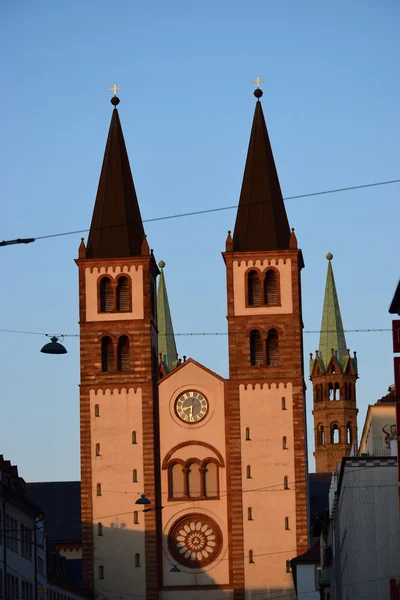 Blick Die Stadt Würzburg Bayern Region Unterfranken Deutschland — Stockfoto