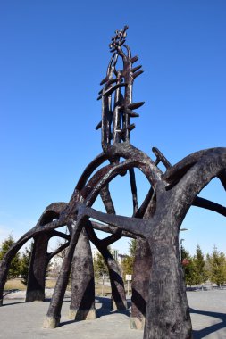 Astana 'da orijinal tasarım Anıtı, Kazakistan 'ın başkenti, Expo 2017 ev sahibi