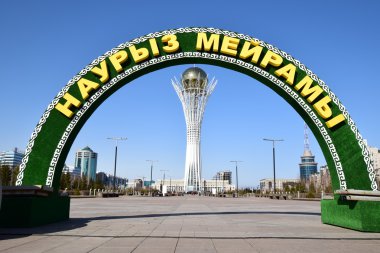 Görünümünde Astana, Kazakistan, Expo 2017 dizi başkenti