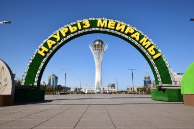 Görünümünde Astana, Kazakistan, Expo 2017 dizi başkenti