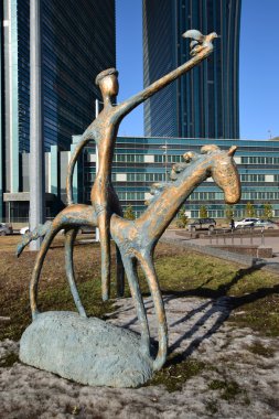 Görünümünde Astana, Kazakistan, Expo 2017 dizi başkenti