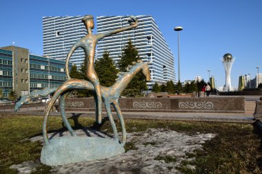 Görünümünde Astana, Kazakistan, Expo 2017 dizi başkenti