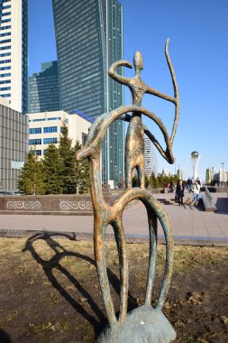 Görünümünde Astana, Kazakistan, Expo 2017 dizi başkenti