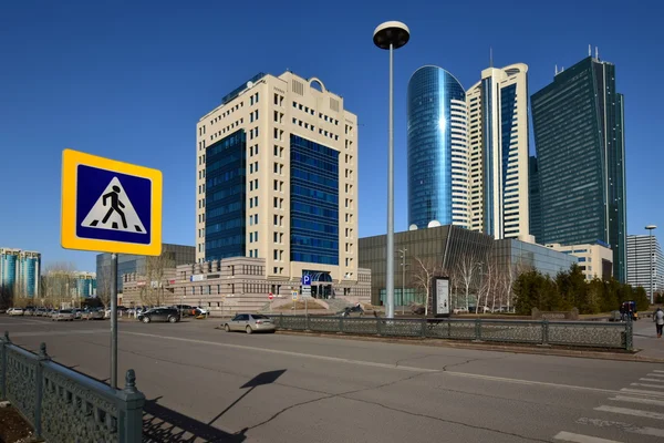 Moderne kantoorgebouwen in Astana, Kazakhstan — Stockfoto