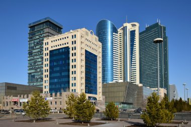 Astana, Kazakistan'ın modern ofis kuleleri