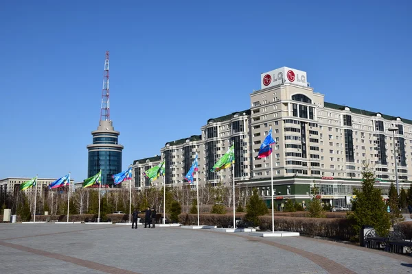 Blick Astana Der Hauptstadt Kasachstans Gastgeber Der Expo 2017 — Stockfoto