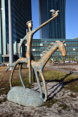 Görünümünde Astana, Kazakistan, Expo 2017 dizi başkenti