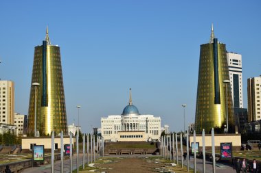 Astana 'da modern binalar, Kazakistan 'ın başkenti, Expo 2017 ev sahibi