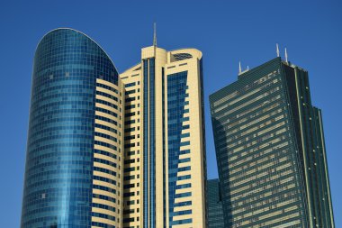 Astana 'da modern binalar, Kazakistan 'ın başkenti, Expo 2017 ev sahibi