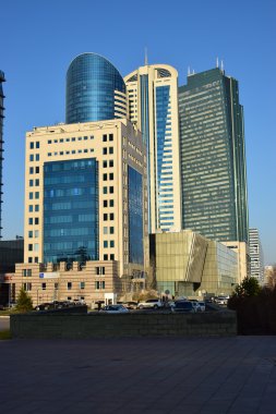 Astana 'da modern binalar, Kazakistan 'ın başkenti, Expo 2017 ev sahibi