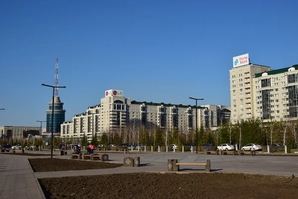 Сучасні Будівлі Астані Столиці Казахстану Приймаючої Виставки 2017 — стокове фото