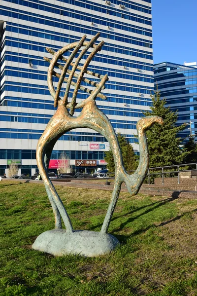 Straßenskulptur in Astana, Kasachstan — Stockfoto