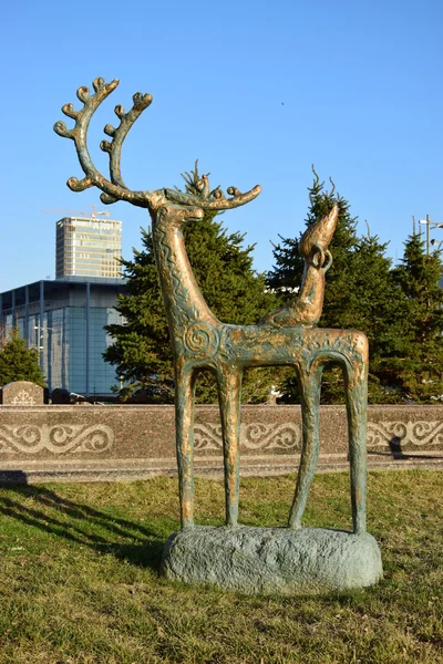 Gatan skulptur i Astana, Kazakhstan — Stockfoto