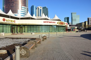 Astana 'da modern binalar, Kazakistan 'ın başkenti, Expo 2017 ev sahibi