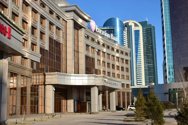 Modern Épületek Astana Kazahsztán Fővárosa Házigazdája Expo 2017 — Stock Fotó
