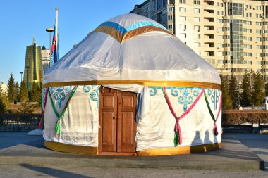 Görünümünde Astana, Kazakistan, Expo 2017 dizi başkenti