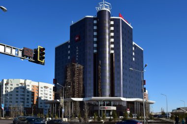 Astana, Kazakistan'ın sokak görünümü