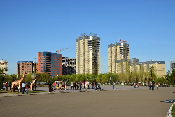 Взгляд Астану Столицу Казахстана Принимающего Экспо 2017 — стоковое фото