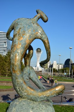 Görünümünde Astana, Kazakistan, Expo 2017 dizi başkenti