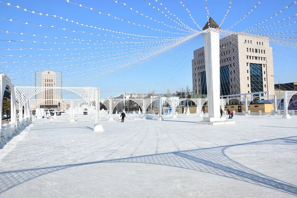 Vista Invierno Astana Capital Kazajstán Sede Expo 2017 — Foto de Stock