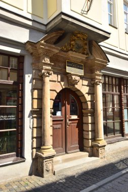 Tarihi şehir, Ansbach içinde bölge orta Franconia, Bavyera, Almanya görüntülemek