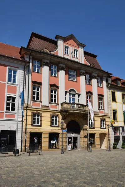 Vista em Ansbach, perto de Nuremberg, Alemanha, com edifícios históricos — Fotografia de Stock