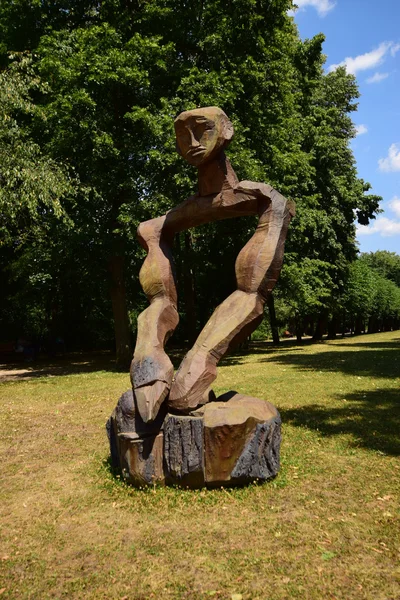 Veduta nel giardino del conservatorio storico di Ansbach Baviera Germania — Foto Stock