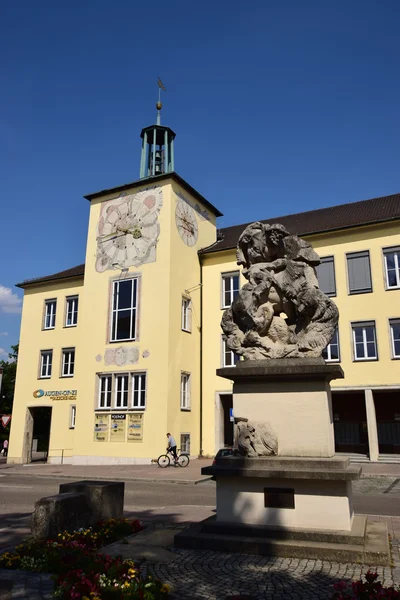 Історичні будівлі в місті Ansbach поблизу Нюрнберга, Баварія, Німеччина регіону Верхня Франконія — стокове фото