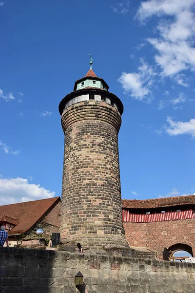 Nürnberg'deki İmparatorluk Kalesi görüntüleyin — Stok fotoğraf