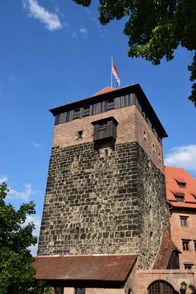 Vue sur le château impérial de Nuremberg — Photo