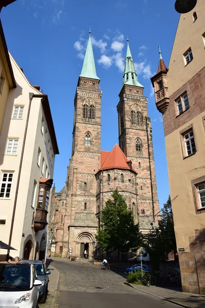 Kostel St. Sebaldus v Norimberku, Německo — Stock fotografie