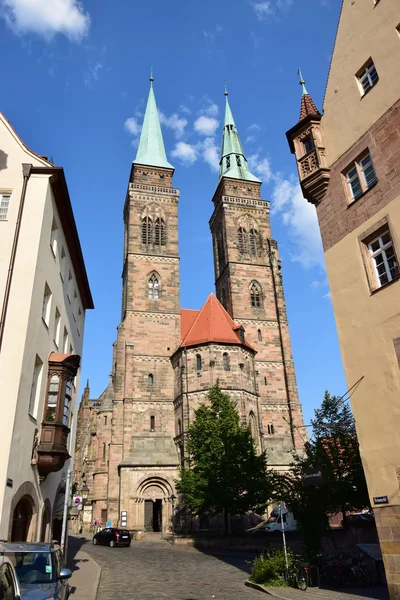 Церковь Святого Себальдуса в Нюрнберге, Германия — стоковое фото