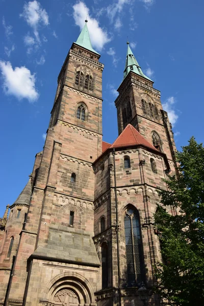 Kostel St. Sebaldus v Norimberku, Německo — Stock fotografie