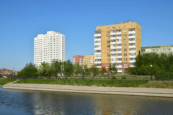 Modern residential building in Astana, capital of Kazakhstan — Stock Photo, Image