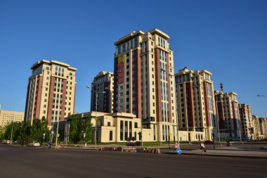 Modern Astana, Kazakistan başkenti bina konut