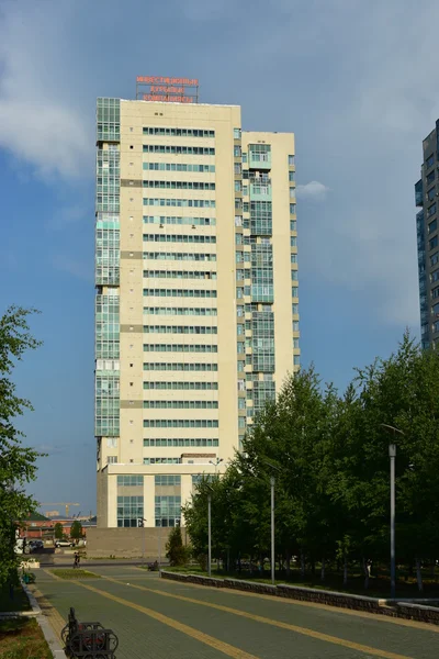 Moderní rezidenční budova v Astana, Kazachstán — Stock fotografie