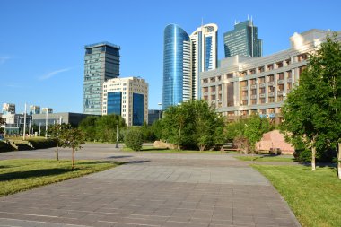Görünümünde Astana, Kazakistan, Expo 2017 dizi başkenti