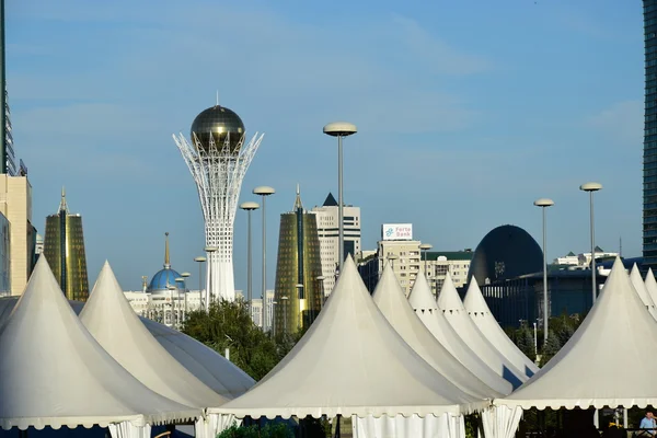 Zobrazit Astaně Hlavním Městě Kazachstánu Spousty Expo 2017 — Stock fotografie