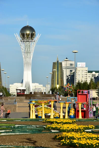 Visa Astana Huvudstad Kazakstan Värd För Den Expo 2017 — Stockfoto