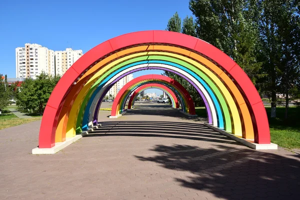 Decorazione colorata della strada ad Astana — Foto Stock