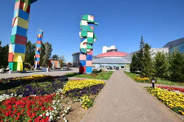 Blick Astana Der Hauptstadt Kasachstans Gastgeber Der Expo 2017 — Stockfoto