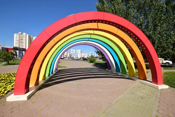 Decorazione colorata della strada ad Astana — Foto Stock