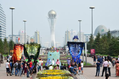 Görünümünde Astana, Kazakistan, Expo 2017 dizi başkenti