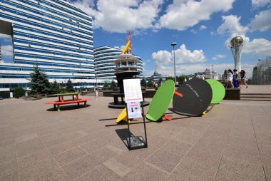 Görünümünde Astana, Kazakistan, Expo 2017 dizi başkenti