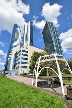 Görünümünde Astana, Kazakistan, Expo 2017 dizi başkenti